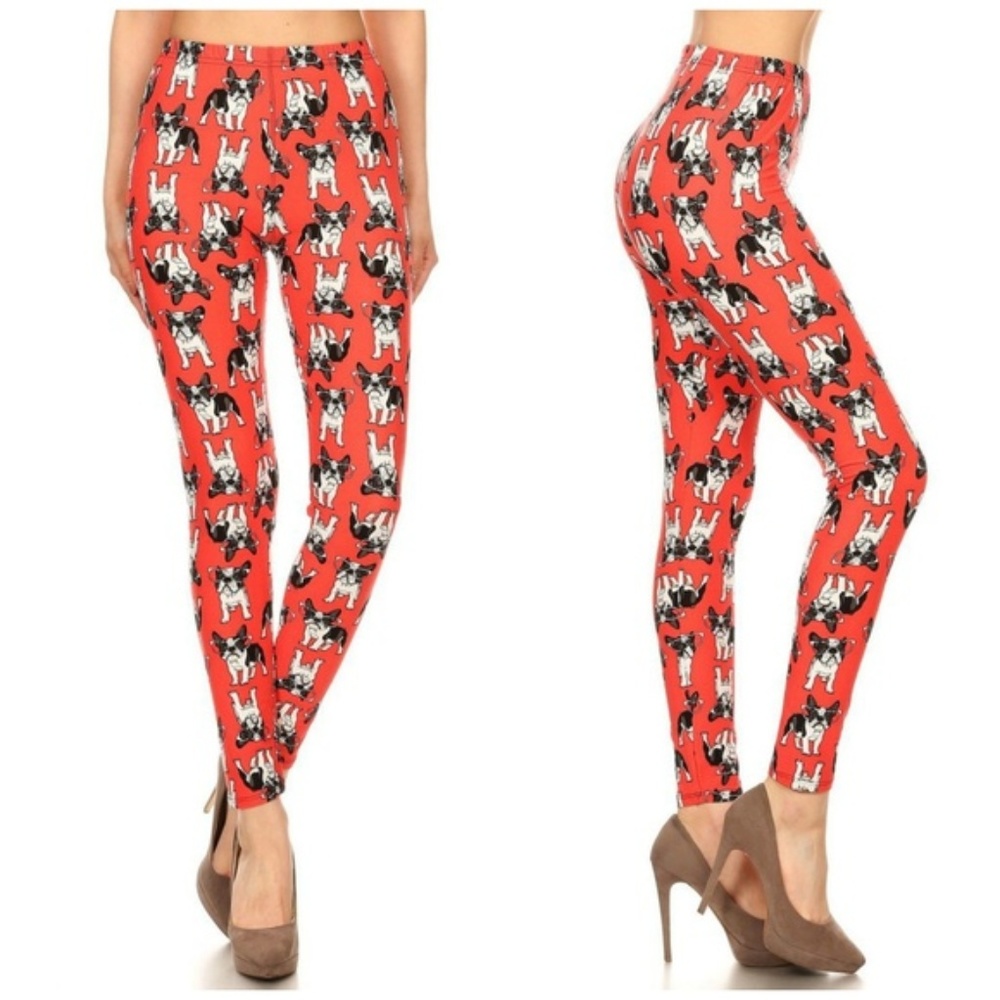 Puppies in Glasses Leggings for Women